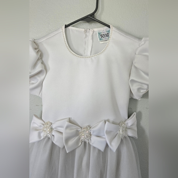 Sugar Plum Flower Girl Baptism Dress Size 10 - Picture 6 of 9